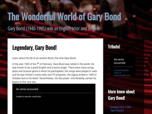 Thewonderfulworldofgarybond.com