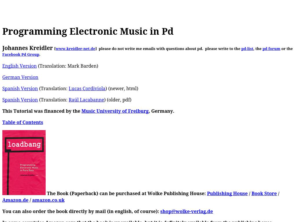 Pd-tutorial.com