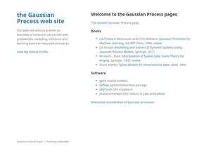 gaussianprocess.org