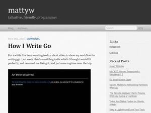 Blog.mattyw.net