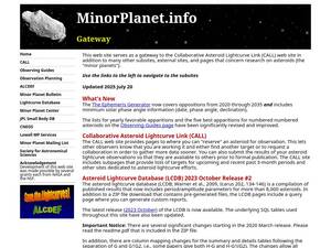 minorplanet.info
