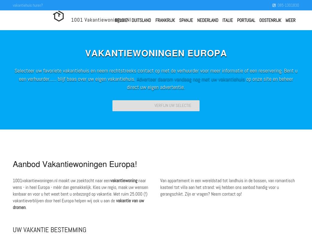 1001vakantiewoningen.nl