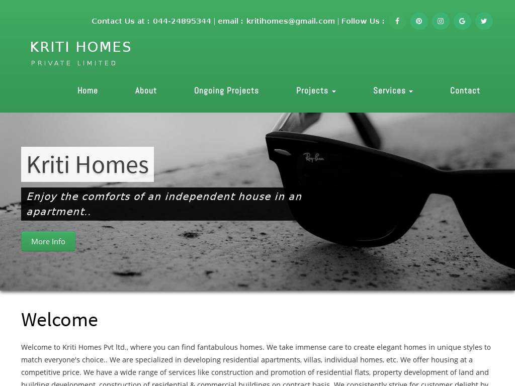 kritihomes.in