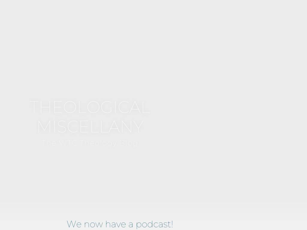 Theologicalmisc.net