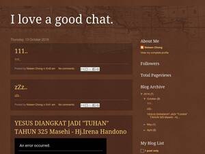 Iloveagoodchat.blogspot.com