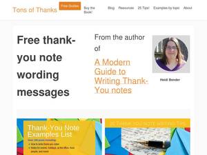 tonsofthanks.com
