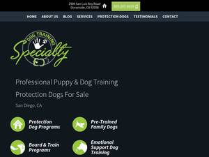 Specialtydogtraining.com
