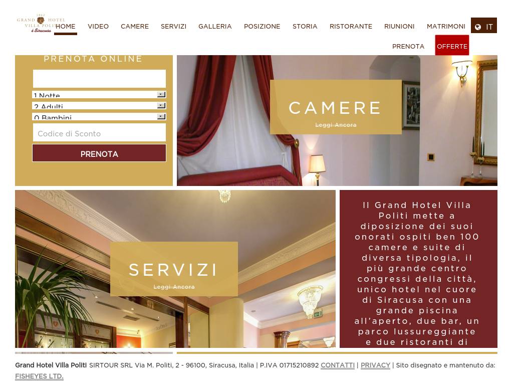 hotelvillapolitisiracusa.com