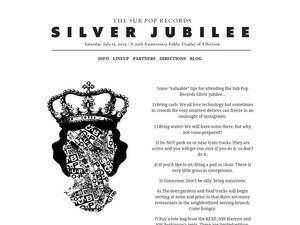 Silverjubilee.subpop.com