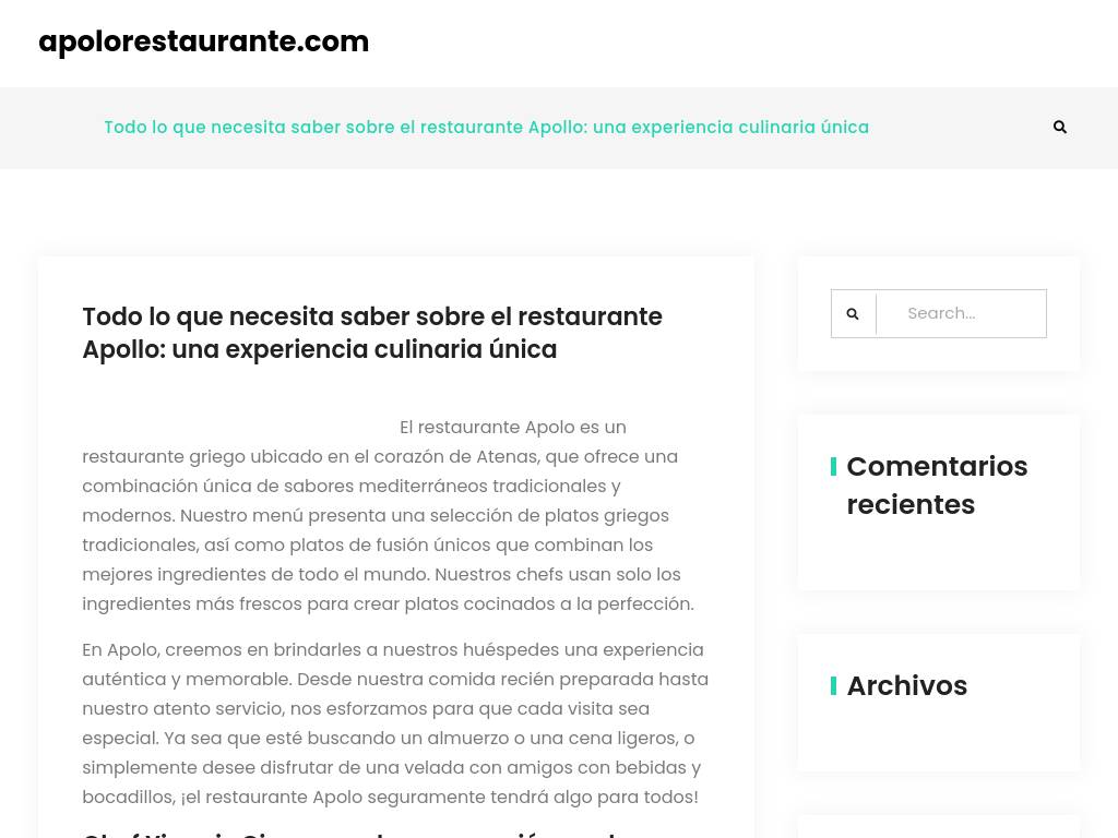 Apolorestaurante.com