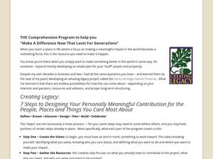 Creatinglegacy.com