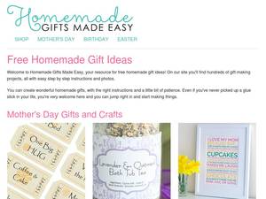 Free Homemade Gift Ideas. Instructions for Easy Homemade Gifts to Make