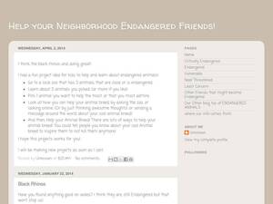 Endangered-friends.blogspot.com