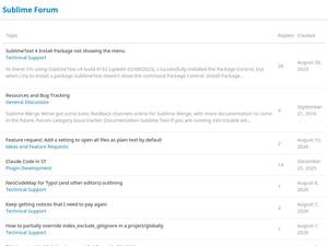 Forum.sublimetext.com