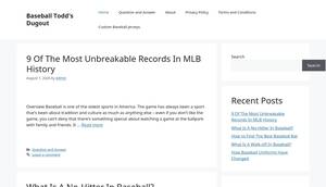Baseballtoddsdugout.com