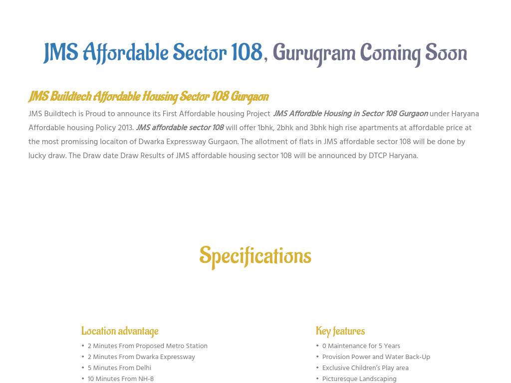 jmsaffordablesector108.in