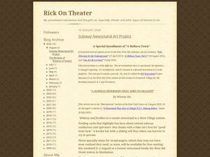 Rickontheater.blogspot.com