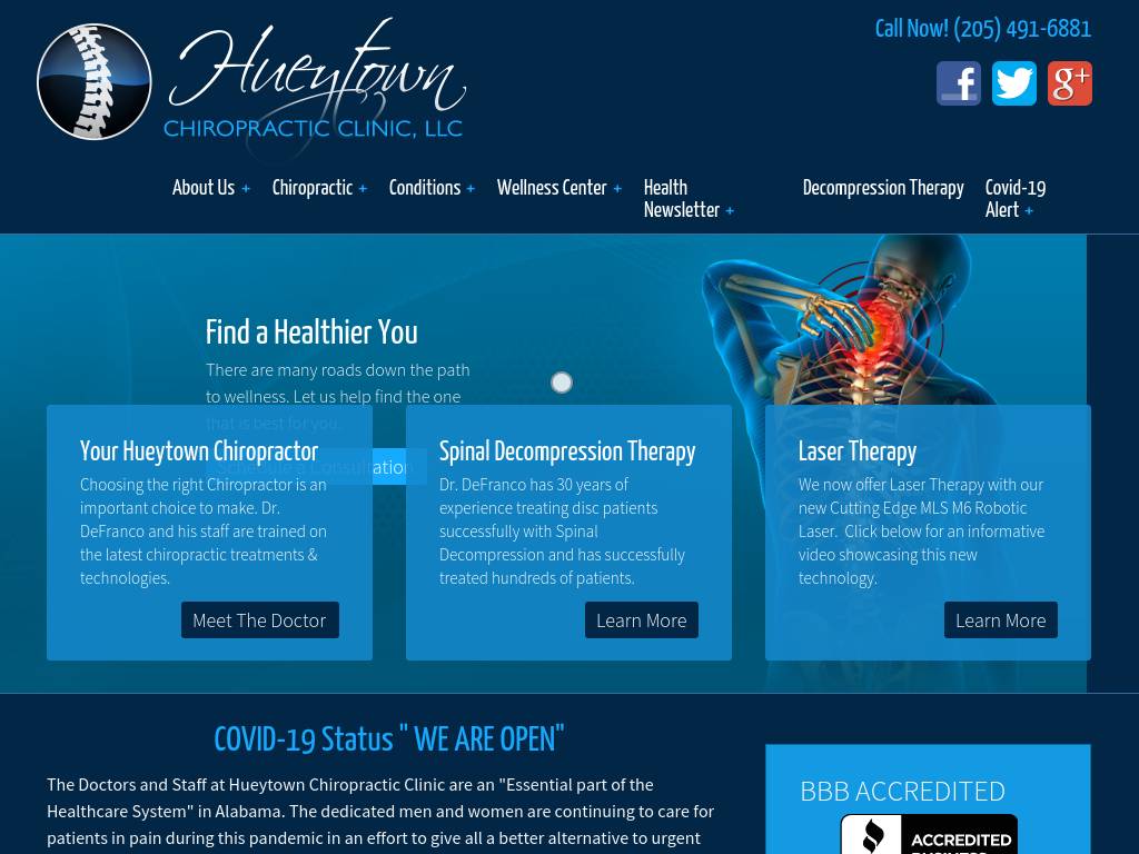 hueytownchiro.com