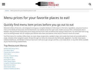 Menu-prices.net