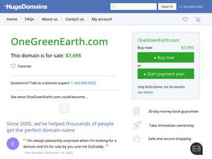 Onegreenearth.com