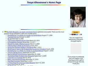 tanyakhovanova.com